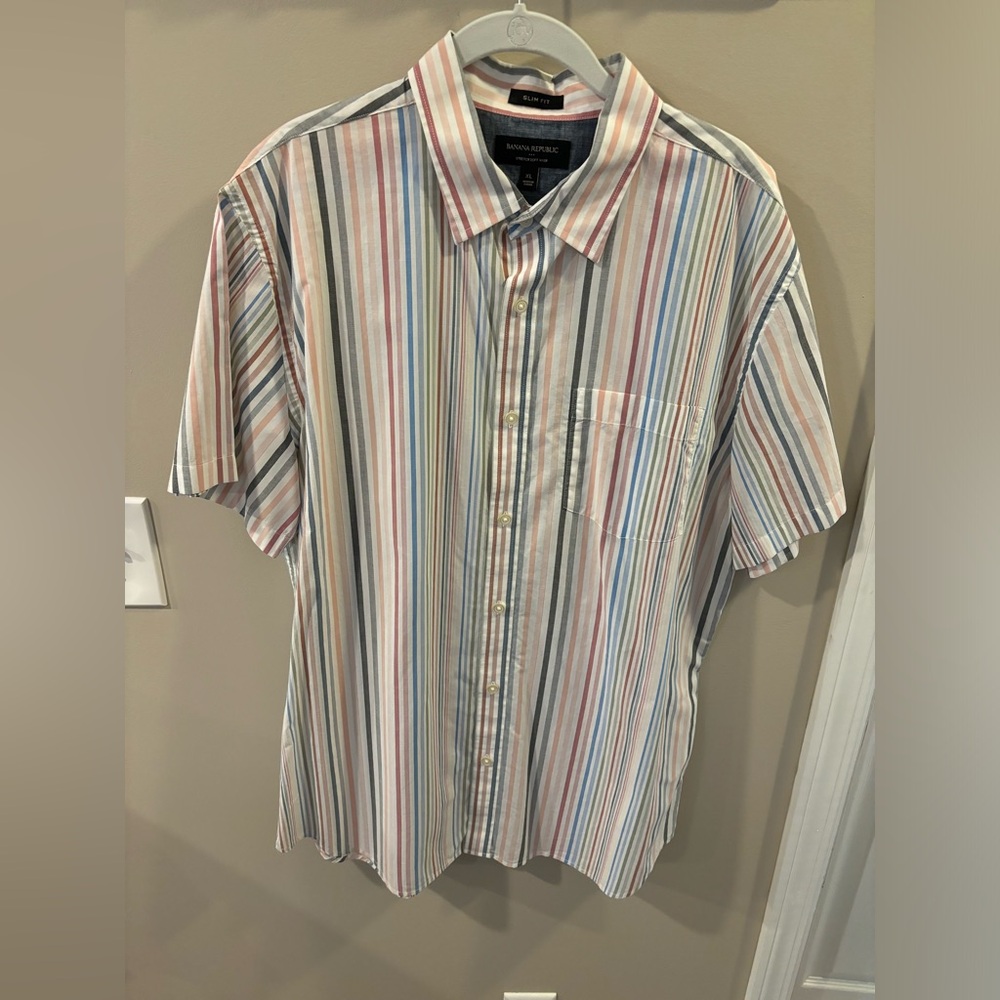 Banana Republic Multicolor Striped Men's Shirt